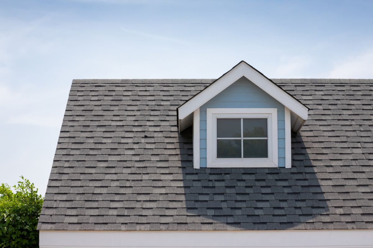 residential home with roof shingles